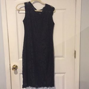 Black lace dress